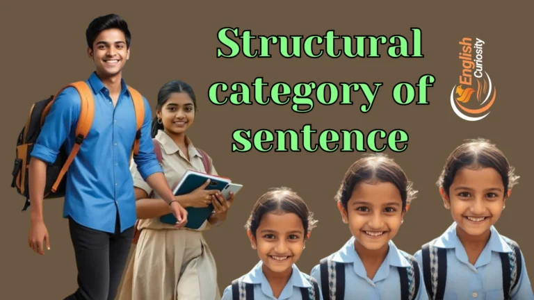 Structural category of sentence