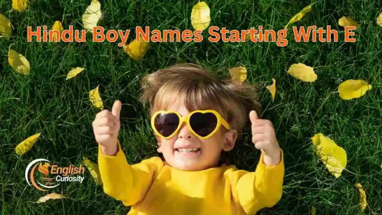 Hindu Boy Names Starting With E