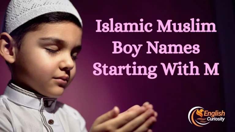 Islamic Muslim Boy Names Starting With M