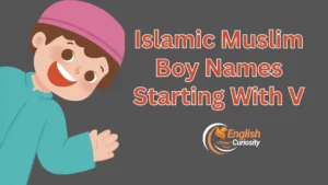 Islamic Muslim Boy Names Starting With V