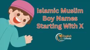 Islamic Muslim Boy Names Starting With X