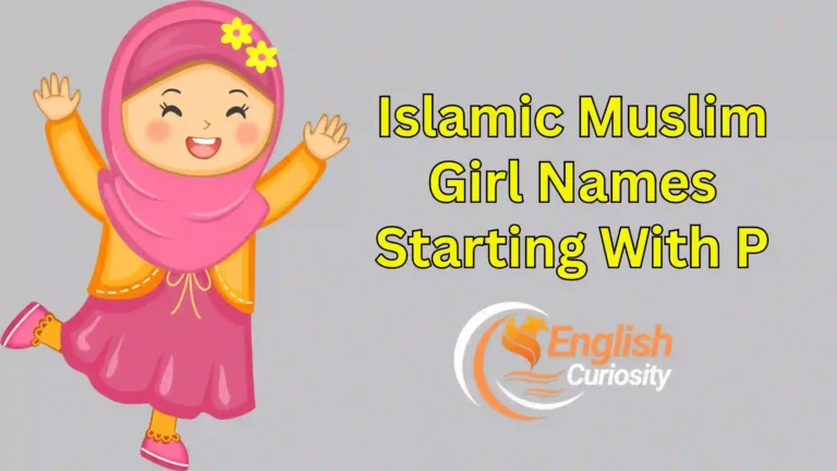 Islamic Muslim Girl Names Starting With P