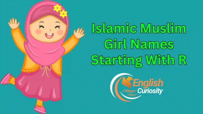 Islamic Muslim Girl Names Starting With R