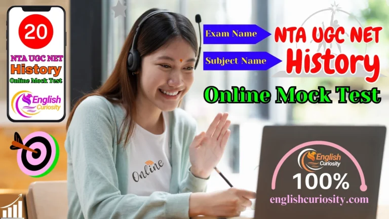 UGC Net History Online Mock Test 20