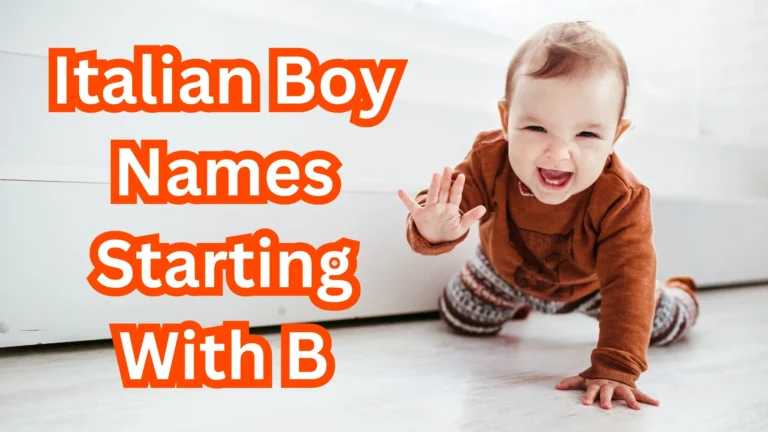 Italian Boy Names Starting With B