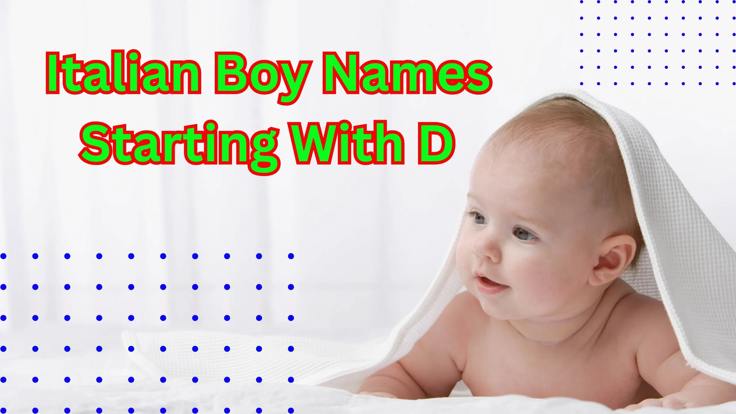 Italian Boy Names Starting With D