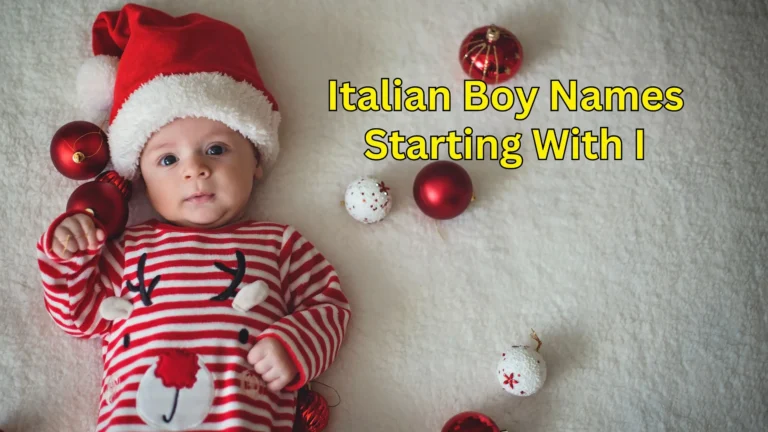 Italian Boy Names Starting With I