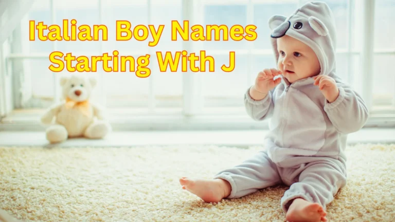 Italian Boy Names Starting With J