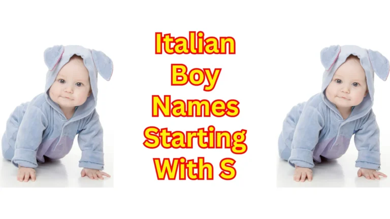 Italian Boy Names Starting With S