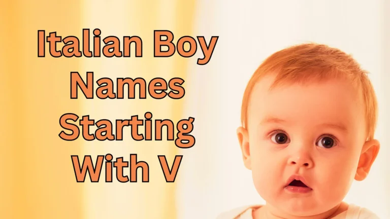 Italian Boy Names Starting With V