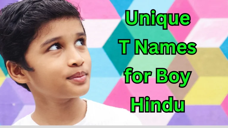 Unique T Names for Boy Hindu