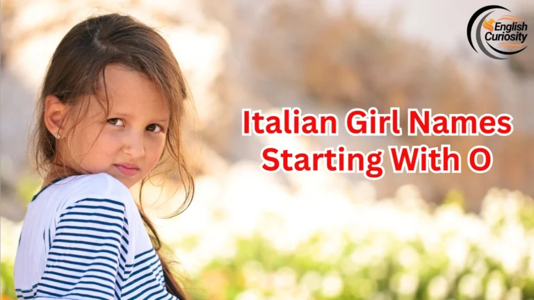 Italian Girl Names Starting With O