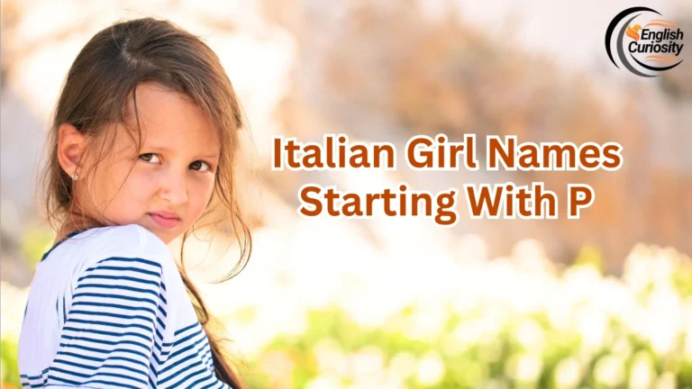Italian Girl Names Starting With P
