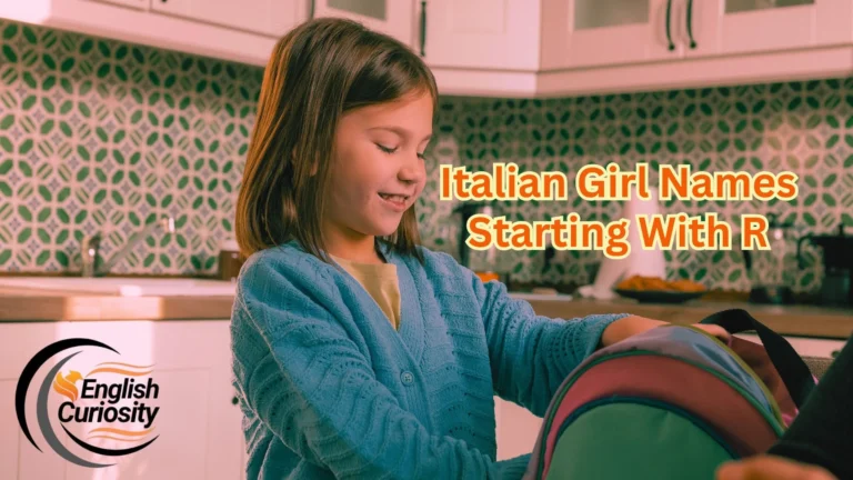 Italian Girl Names Starting With R