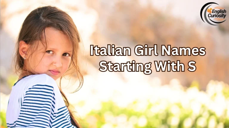 Italian Girl Names Starting With S