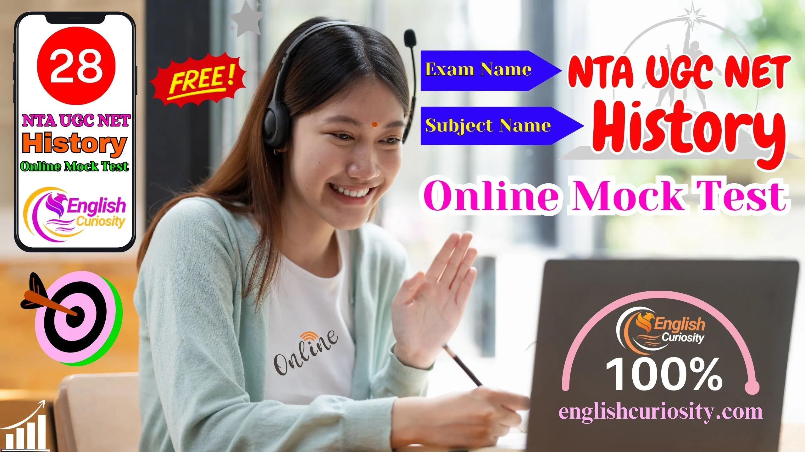 NTA UGC Net History Online Mock Test 28