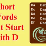 Short Words That Start With D