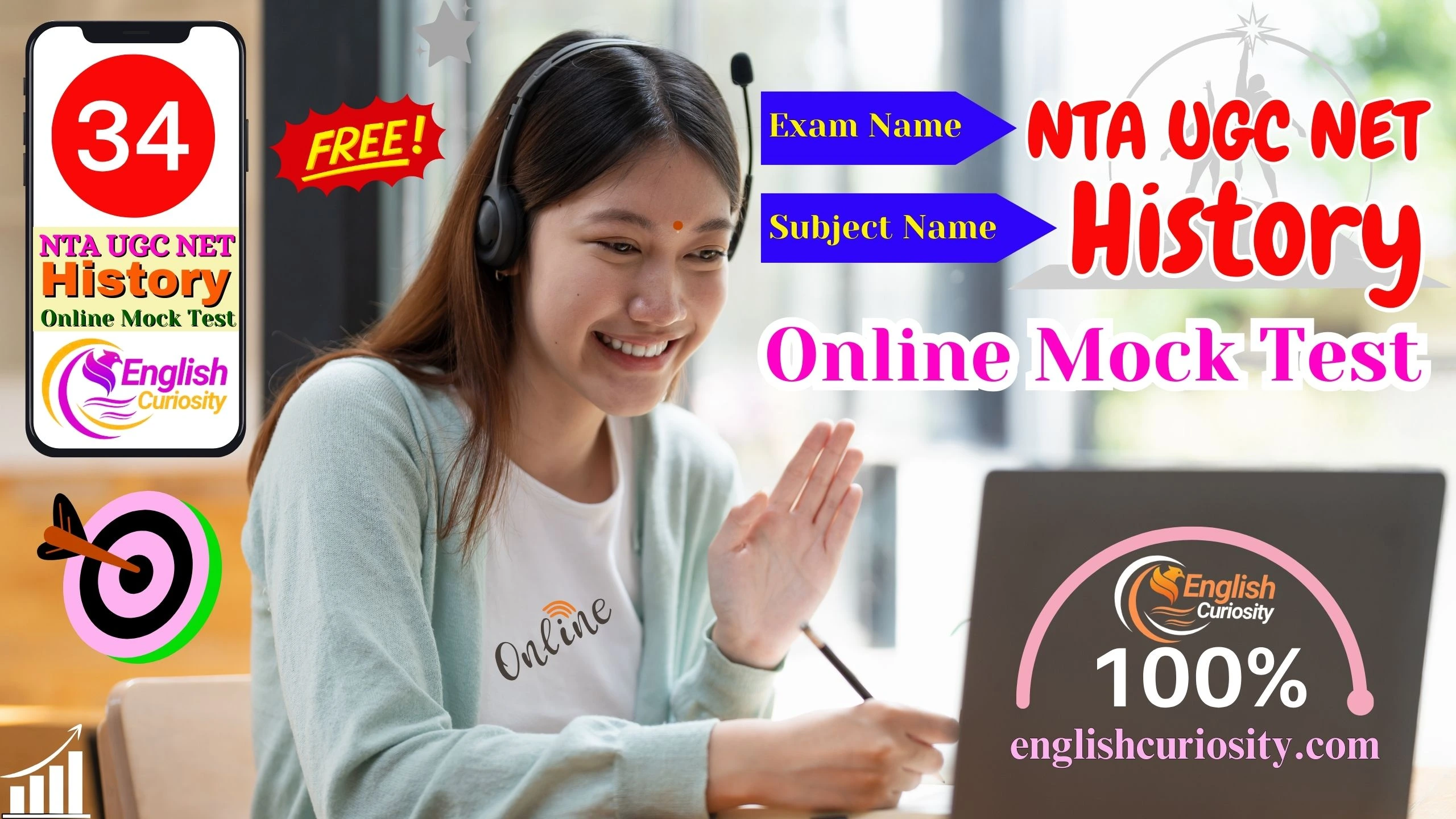 NTA UGC Net History Online Mock Test 34