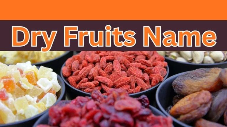 Dry Fruits Name